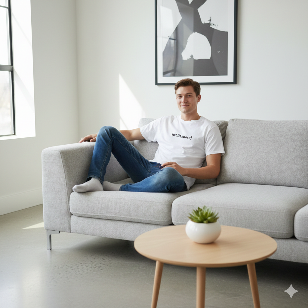 The Vintage Lounge Tee - Relaxed Cotton T-Shirt